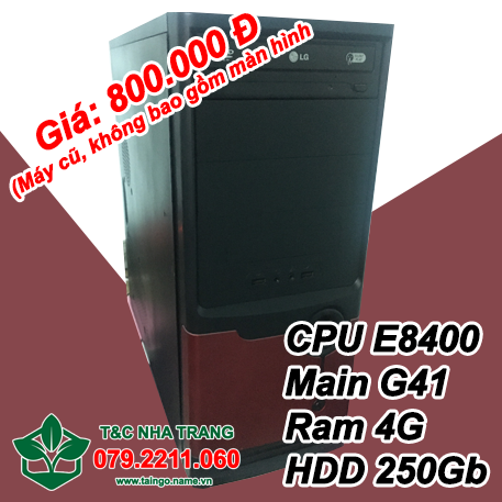 Thùng máy E8400 (3.3Ghz - 4Gb - HDD 250G - Máy cũ)