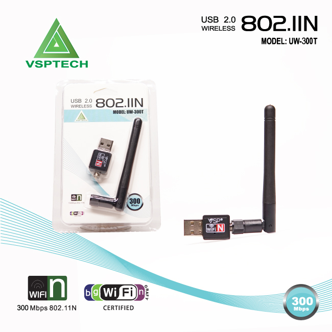 USB2.0 Wireless VSP 802/IIN UW-300T