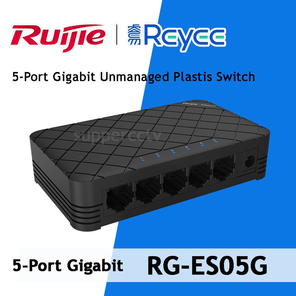 Switch 5port Ruijie Reyee RG-ES05G Switch 5 port Gigabit (Vỏ nhựa)