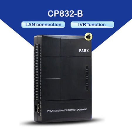 Tổng đài điện thoại Excelltel PABX CP832-B (4CO + 16 Line nội bộ) - Mở rộng 8CO, 32 Line