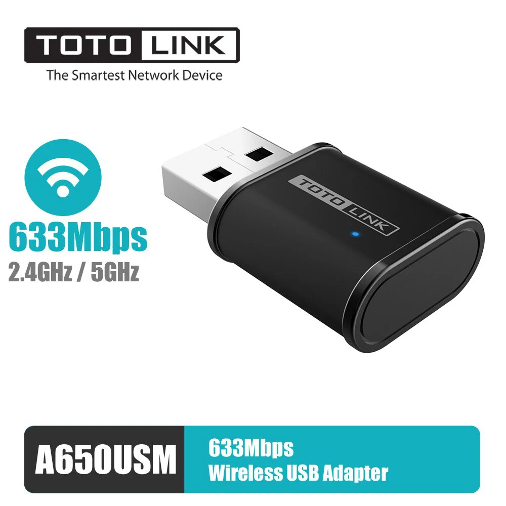 USB Wifi Totolink A650USM băng tần kép AC650