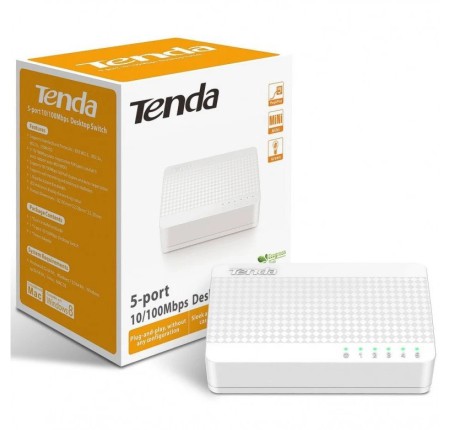 Switch Tenda S105 (5 port 100Mbps, vỏ nhựa)