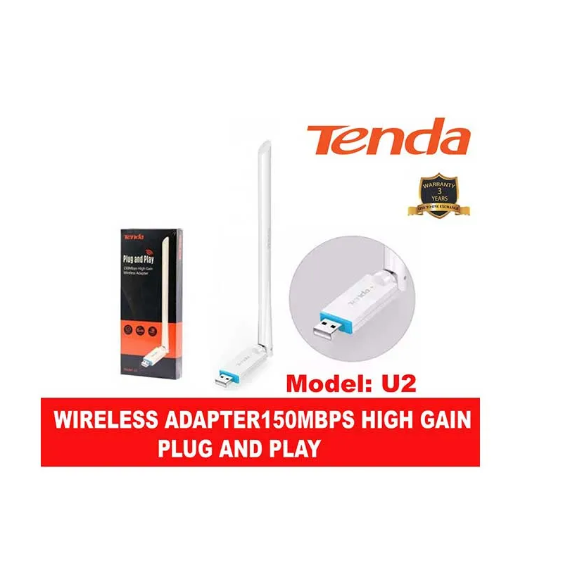 USB Wifi chuẩn N150Mbps Tenda U2 - Có anten